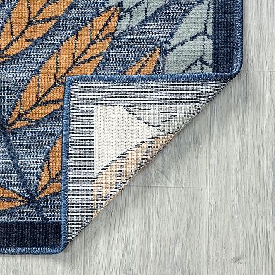 KHL Rugs Gilda Transitional Dark Blue Area Rug