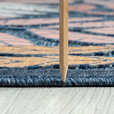 KHL Rugs Gilda Transitional Dark Blue Area Rug