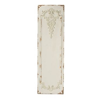 71 Inch Tall Wall Art Panel Set Of 3, Traditional Design, Elegant Off White