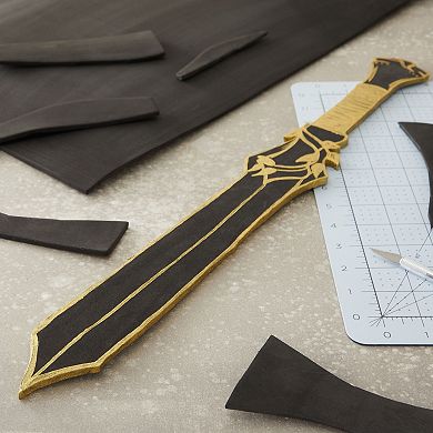 Black 5mm Eva Foam Roll, High Density, For Costumes, Cosplay, Diy, 14 X 39 In