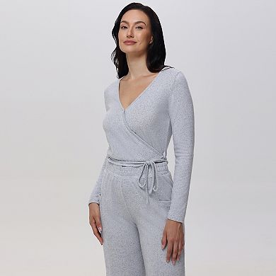 Women's Adyson Parker Ballet Wrap Pajama Top & Pajama Pants Set