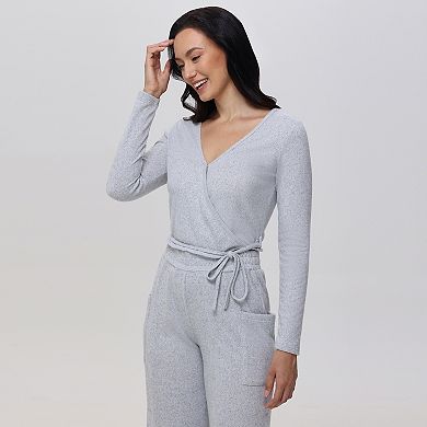 Women's Adyson Parker Ballet Wrap Pajama Top & Pajama Pants Set