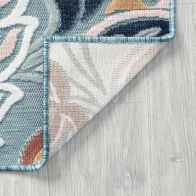 KHL Rugs Lilia Transitional Aqua Area Rug