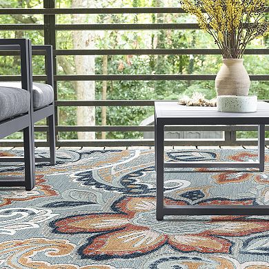 KHL Rugs Lilia Transitional Aqua Area Rug