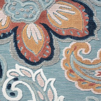 KHL Rugs Lilia Transitional Aqua Area Rug