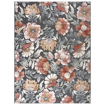 KHL Rugs Elaina Transitional Black Area Rug