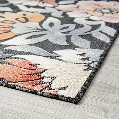 KHL Rugs Elaina Transitional Black Area Rug