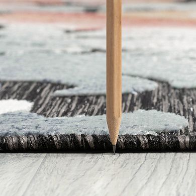 KHL Rugs Elaina Transitional Black Area Rug
