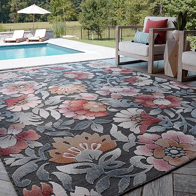 KHL Rugs Elaina Transitional Black Area Rug