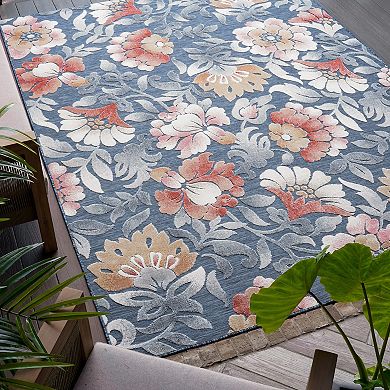 KHL Rugs Elaina Transitional Dark Blue Area Rug