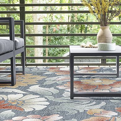 KHL Rugs Elaina Transitional Dark Blue Area Rug