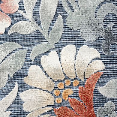 KHL Rugs Elaina Transitional Dark Blue Area Rug