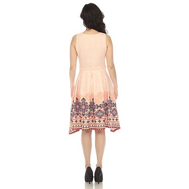 Women's Fit And Flare Knee Length Dress