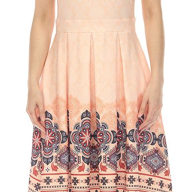 Women's Fit And Flare Knee Length Dress