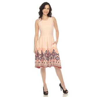 Women's Fit And Flare Knee Length Dress