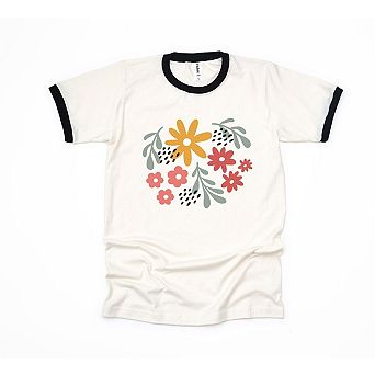 Daisies And Ruscus Ringer Tee
