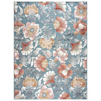 KHL Rugs Elaina Transitional Aqua Area Rug