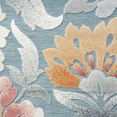 KHL Rugs Elaina Transitional Aqua Area Rug