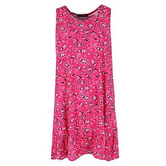 5 More Minutes Women's Paisley Sleeveless Sleep Gown