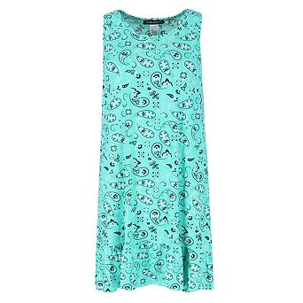 5 More Minutes Women's Paisley Sleeveless Sleep Gown