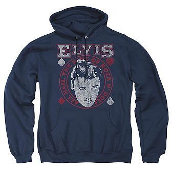 Elvis Presley Hail The King Adult Pull Over Hoodie