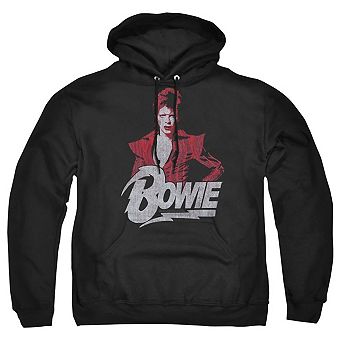 David Bowie Diamond David Adult Pull Over Hoodie