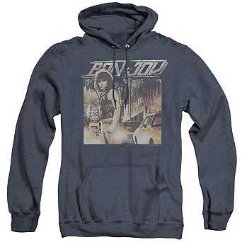 Bon Jovi Runaway Jon Adult Heather Hoodie