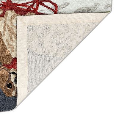 Liora Manne Frontporch Winter Sled Dog Indoor / Outdoor Area Rug