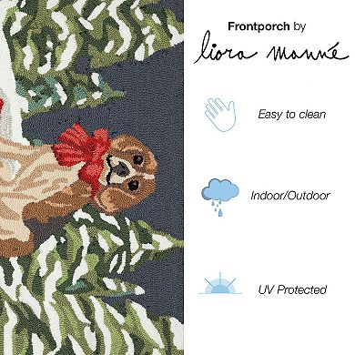 Liora Manne Frontporch Winter Sled Dog Indoor / Outdoor Area Rug