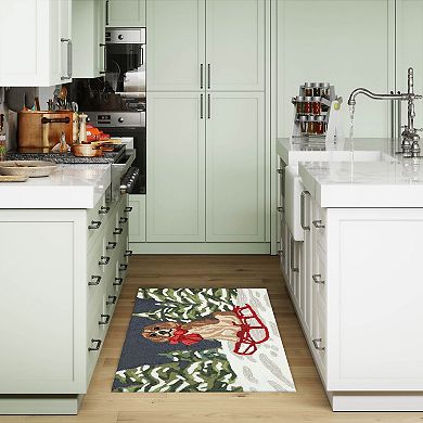 Liora Manne Frontporch Winter Sled Dog Indoor / Outdoor Area Rug