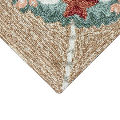 Liora Manne Frontporch Joyous Wreath Indoor / Outdoor Area Rug