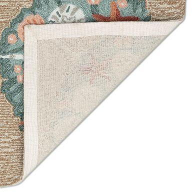 Liora Manne Frontporch Joyous Wreath Indoor / Outdoor Area Rug