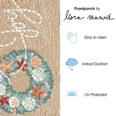Liora Manne Frontporch Joyous Wreath Indoor / Outdoor Area Rug