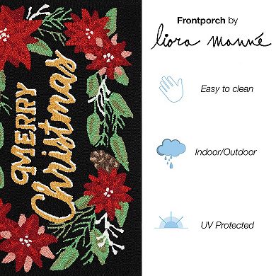 Liora Manne Frontporch Merry Christmas Indoor / Outdoor Area Rug