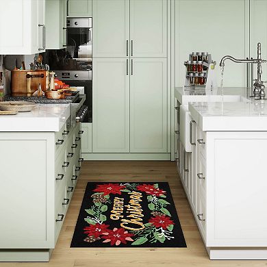 Liora Manne Frontporch Merry Christmas Indoor / Outdoor Area Rug