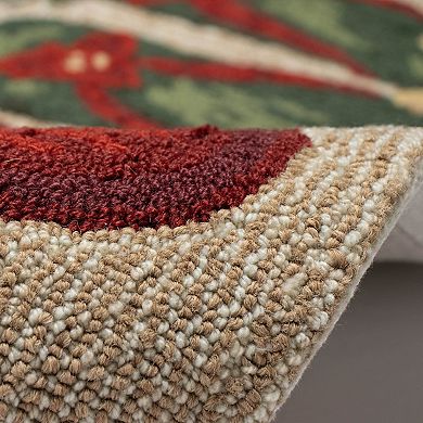 Liora Manne Frontporch Mistletoes Indoor / Outdoor Throw Rug