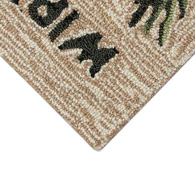 Liora Manne Frontporch Mistletoes Indoor / Outdoor Throw Rug