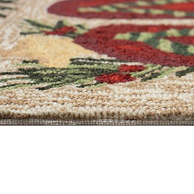 Liora Manne Frontporch Mistletoes Indoor / Outdoor Throw Rug