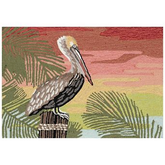 Liora Manne Frontporch Pelican Indoor / Outdoor Throw Rug
