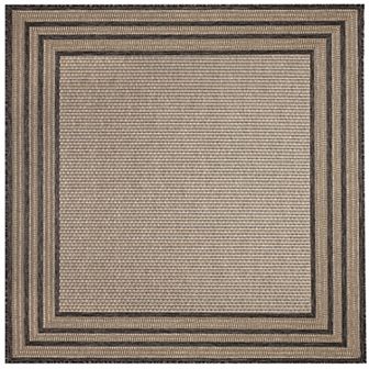 Liora Manne Monaco Striped Border Indoor / Outdoor Area Rug