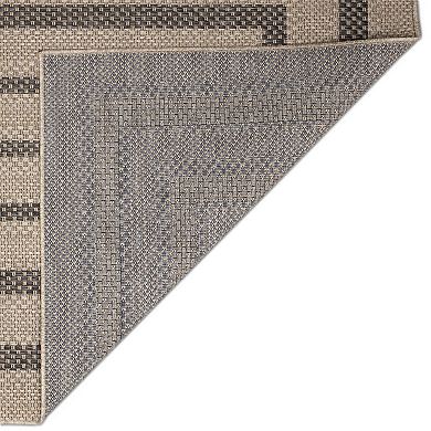 Liora Manne Monaco Multi Border Indoor / Outdoor Area Rug