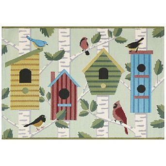 Liora Manne Esencia Bird Condos Indoor / Outdoor Mat