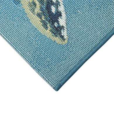 Liora Manne Esencia Santa Seaturtle Indoor / Outdoor Mat