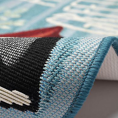 Liora Manne Esencia Seas And Greetings Indoor / Outdoor Mat