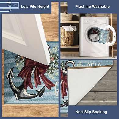 Liora Manne Esencia Seas And Greetings Indoor / Outdoor Mat
