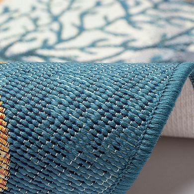 Liora Manne Esencia Sea Gem Ornaments Indoor / Outdoor Mat