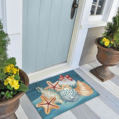 Liora Manne Esencia Sea Gem Ornaments Indoor / Outdoor Mat