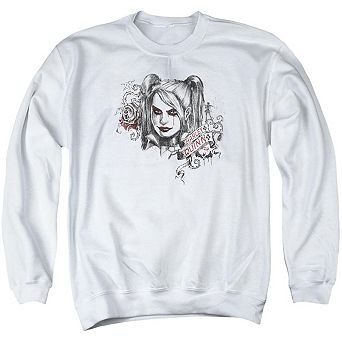 Batman Arkham Knight Sketchy Girl Adult Crewneck Sweatshirt