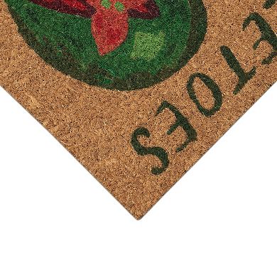 Liora Manne Natura Wipe Your Mistletoes Outdoor Mat