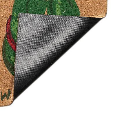 Liora Manne Natura Wipe Your Mistletoes Outdoor Mat